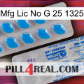 Mfg Lic No G 25 1325 new15